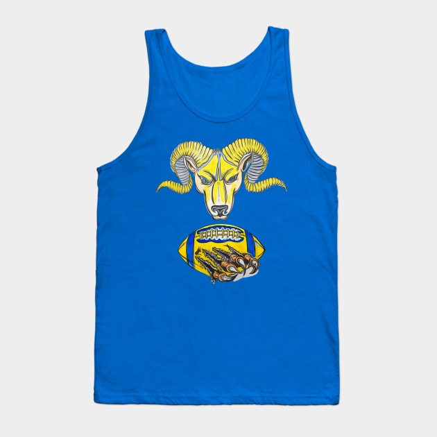 LA Rams Football Tank Top by Bosko Art Designs